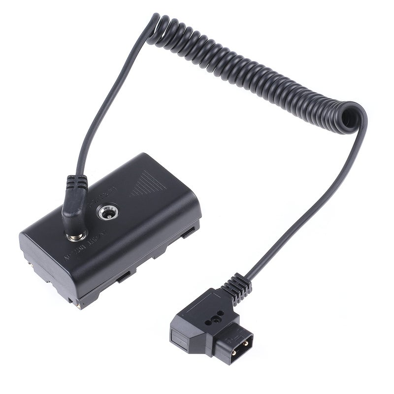Fotga Power Adapter Cable for D-tap Connector to NP-F Dummy Battery NP-F570/750/770 NP-F960 NP-F970 to Power Video LED Light Monitor for JTZ DP30 C5 LE V Mount Anton Bauer Battery (Not for Ninja V) - Image 1